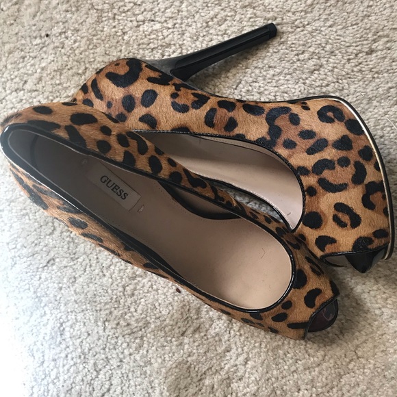 Guess Shoes - Guess Pony haired Leopard high heels